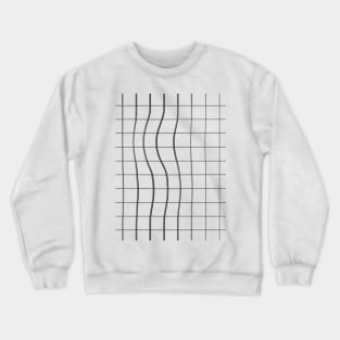 Square Glitch Pattern Crewneck Sweatshirt